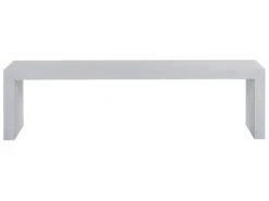 Banco De Jardín De Cemento Reforzado Blanco TARANTO -Beliani undef src sa picid 772485 type whitesh image