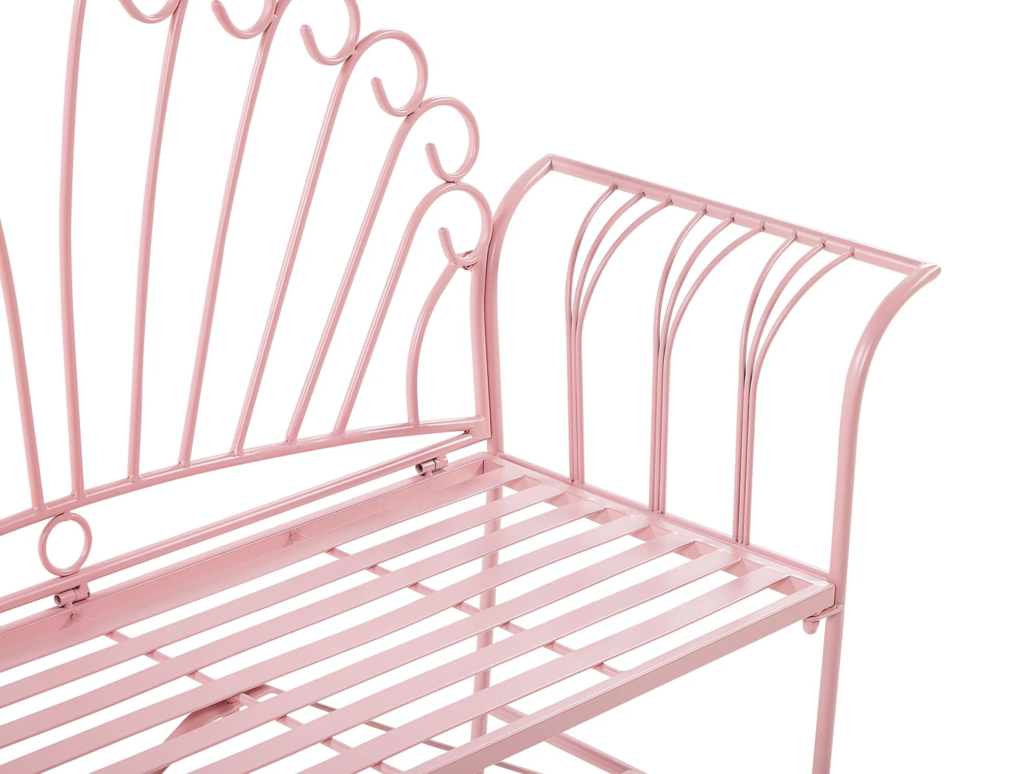 Banco De Jardín De Metal Rosa CAVINIA 8 Banco De Jardín De Metal Rosa CAVINIA - Imagen 6