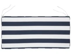 Banco De Jardín De Madera Con Cojín Azul Marino/blanco 120 Cm VIVARA 18 Banco De Jardín De Madera Con Cojín Azul Marino/blanco 120 Cm VIVARA -Beliani undef src sa picid 774767 type whitesh image