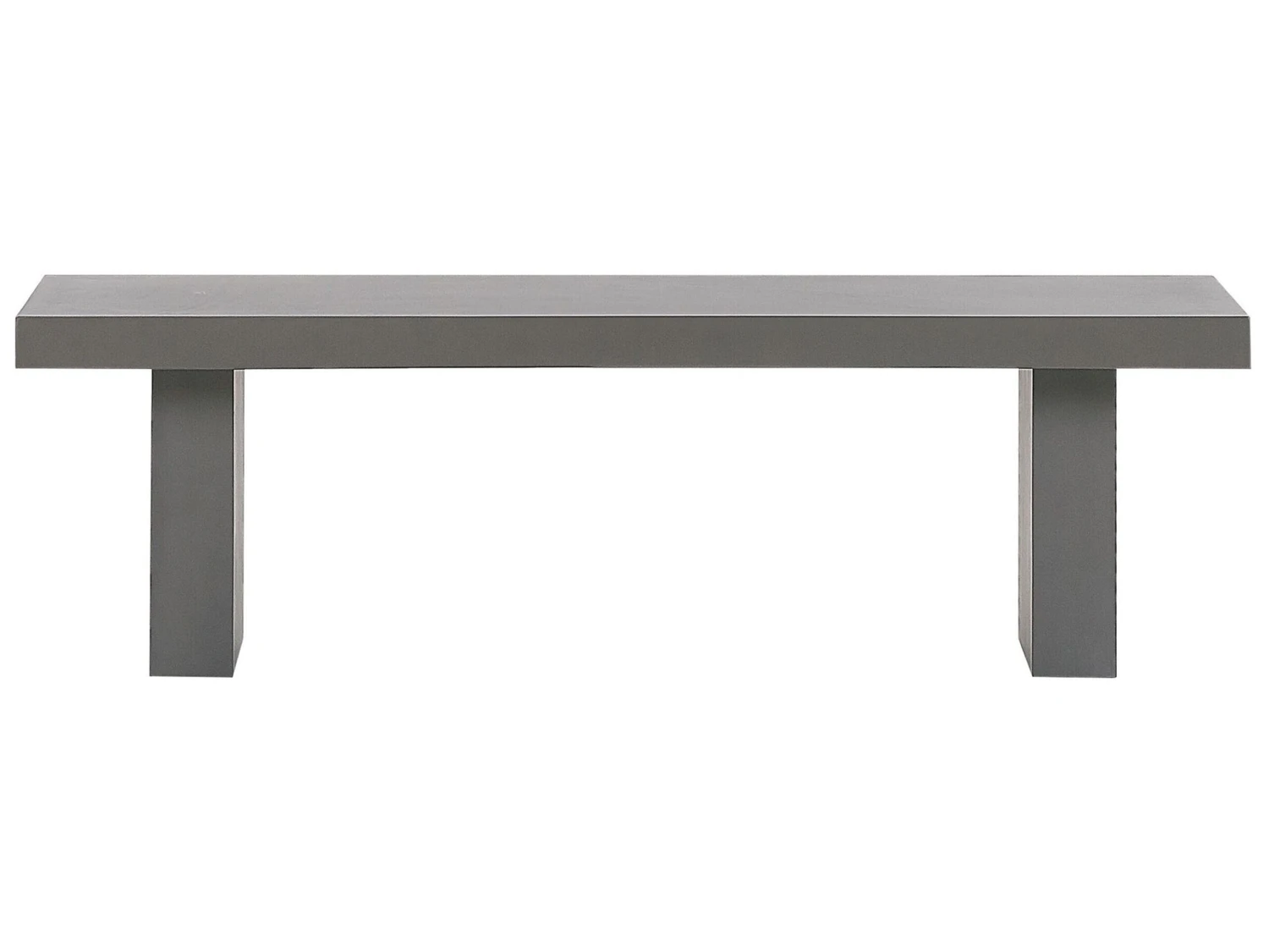 Banco De Jardín De Cemento Reforzado Gris 150x40 Cm TARANTO 5 Banco De Jardín De Cemento Reforzado Gris 150x40 Cm TARANTO - Imagen 3