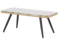 Conjunto De Jardín De Ratán Natural 4 Plazas FOBELLO 21 Conjunto De Jardín De Ratán Natural 4 Plazas FOBELLO -Beliani undef src sa picid 776789 type whitesh image