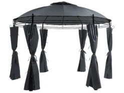 Cenador De Metal Gris Grafito/negro 360 Cm SAFARA