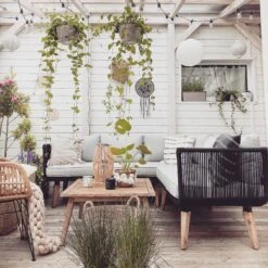 Conjunto De Jardín En Madera De Acacia Gris/marrón ALCAMO -Beliani undef src sa picid 779492 type whitesh image