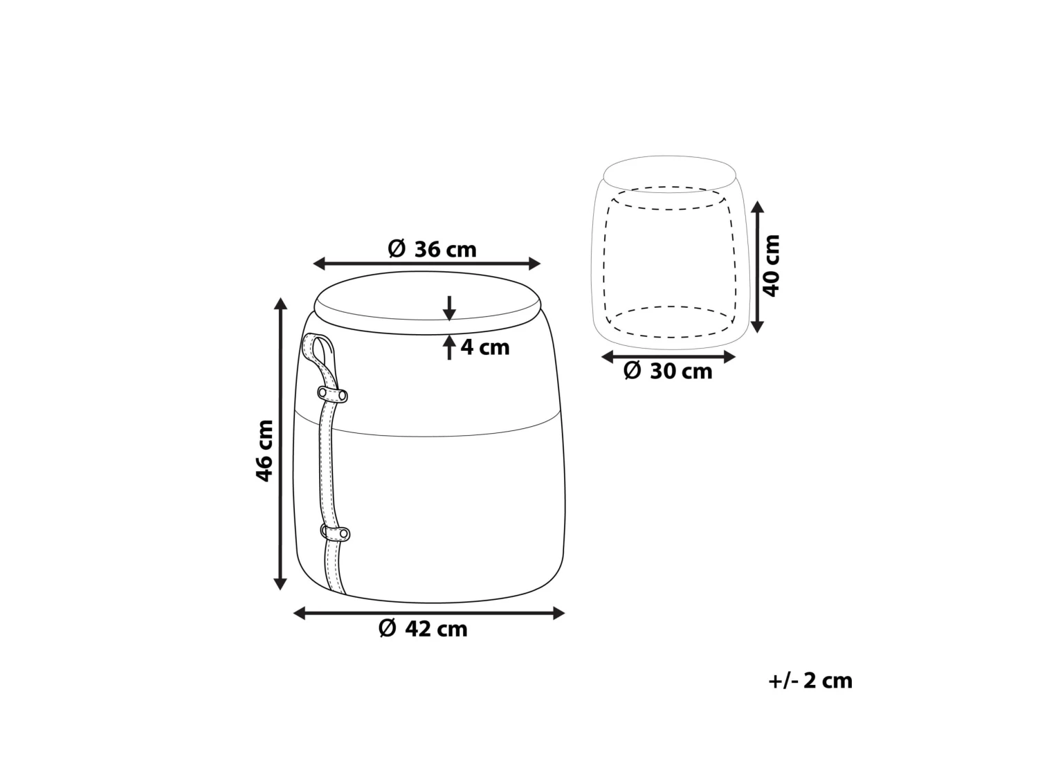 Reposapiés De Pana Amarillo Con Almacenaje RUBY 7 Reposapiés De Pana Amarillo Con Almacenaje RUBY - Imagen 6