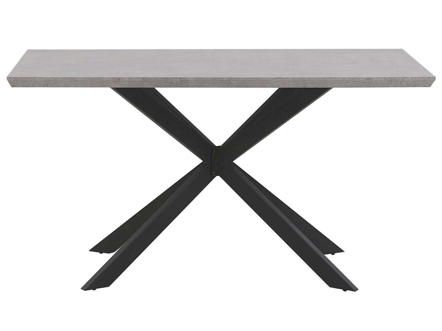 Mesa De Comedor Gris Claro/negro 140 X 80 Cm SPECTRA 7 Mesa De Comedor Gris Claro/negro 140 X 80 Cm SPECTRA - Imagen 5