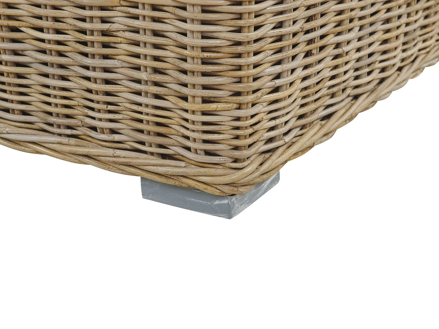 Sofá De Ratán Natural/blanco Crema ARDEA 9 Sofá De Ratán Natural/blanco Crema ARDEA - Imagen 7