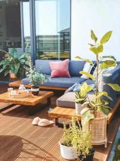 Conjunto De Sala De Estar Esquinero 5 Plazas De Madera De Acacia Clara/gris Oscuro MYKONOS 16 Conjunto De Sala De Estar Esquinero 5 Plazas De Madera De Acacia Clara/gris Oscuro MYKONOS -Beliani undef src sa picid 790895 type whitesh image