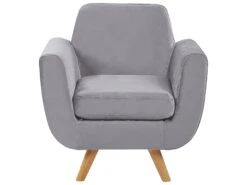 Sillón De Terciopelo Con Funda Extraíble Gris BERNES 15 Sillón De Terciopelo Con Funda Extraíble Gris BERNES -Beliani undef src sa picid 792663 type whitesh image