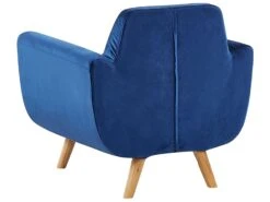 Sillón De Terciopelo Con Funda Extraíble Azul BERNES 16 Sillón De Terciopelo Con Funda Extraíble Azul BERNES -Beliani undef src sa picid 792793 type whitesh image