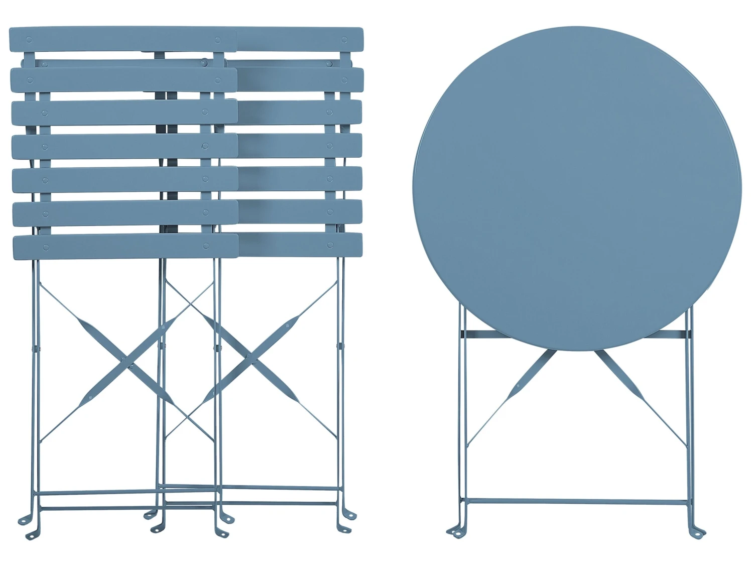 Conjunto De Balcón De Metal Azul Marino FIORI 7 Conjunto De Balcón De Metal Azul Marino FIORI - Imagen 5