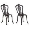 Conjunto De 2 Sillas De Jardín Marrón BOVINO 1 Conjunto De 2 Sillas De Jardín Marrón BOVINO -Beliani undef src sa picid 797586 type whitesh image