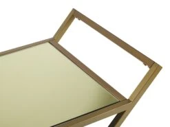 Carrito De Cocina De Metal Dorado IVERA 14 Carrito De Cocina De Metal Dorado IVERA -Beliani undef src sa picid 797870 type whitesh image