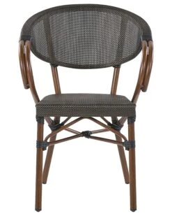 Conjunto De 4 Sillas De Jardín Gris/madera Oscura CASPRI 16 Conjunto De 4 Sillas De Jardín Gris/madera Oscura CASPRI -Beliani undef src sa picid 799035 type whitesh image