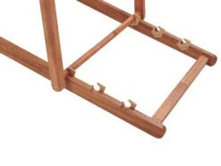 Conjunto De 2 Tumbonas De Jardín Madera Oscura Con Tela Blanco/verde ANZIO 17 Conjunto De 2 Tumbonas De Jardín Madera Oscura Con Tela Blanco/verde ANZIO -Beliani undef src sa picid 800471 type whitesh image