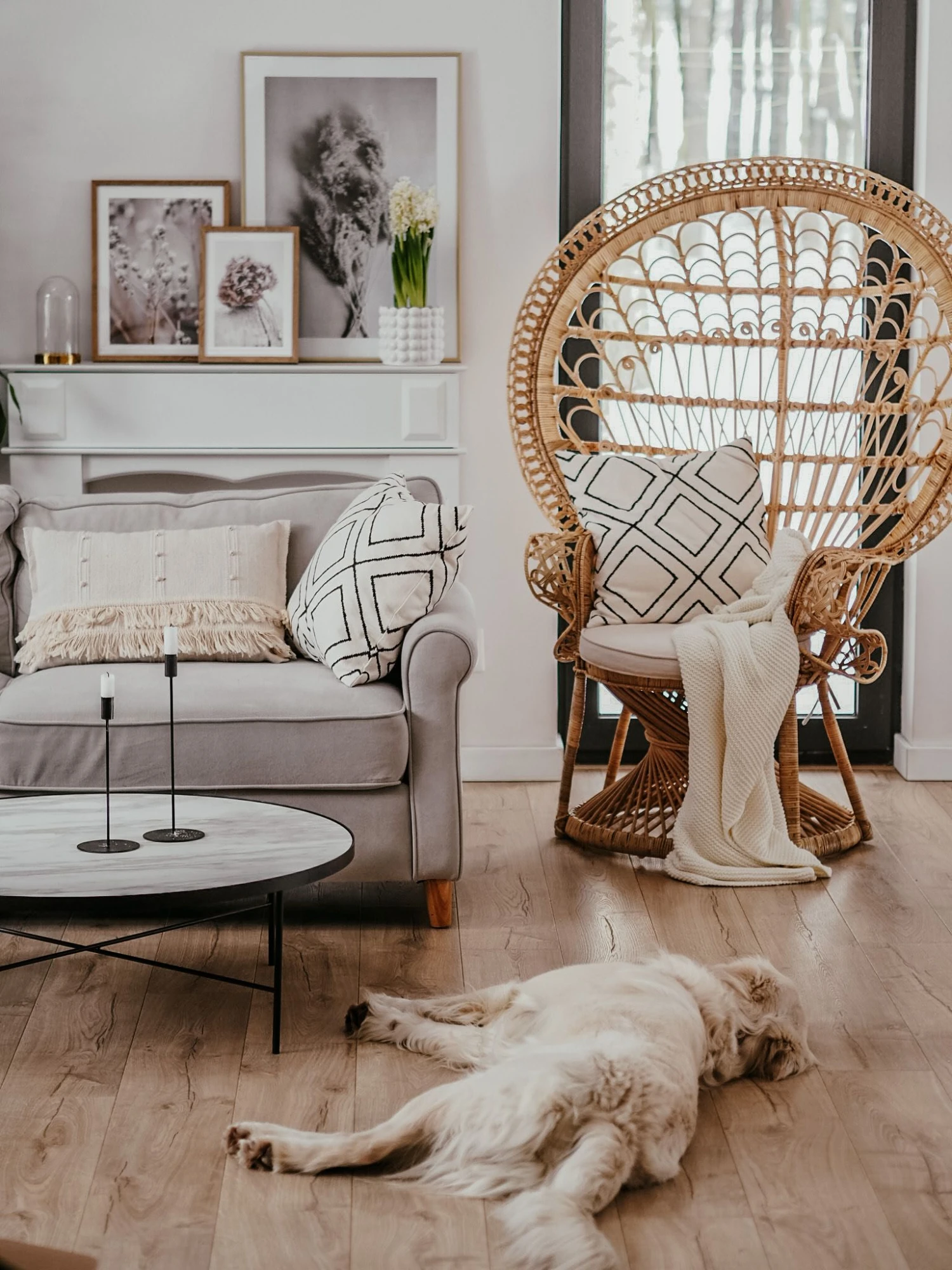 Silla Pavo Real De Ratán Beige/natural EMMANUELLE 6 Silla Pavo Real De Ratán Beige/natural EMMANUELLE - Imagen 4