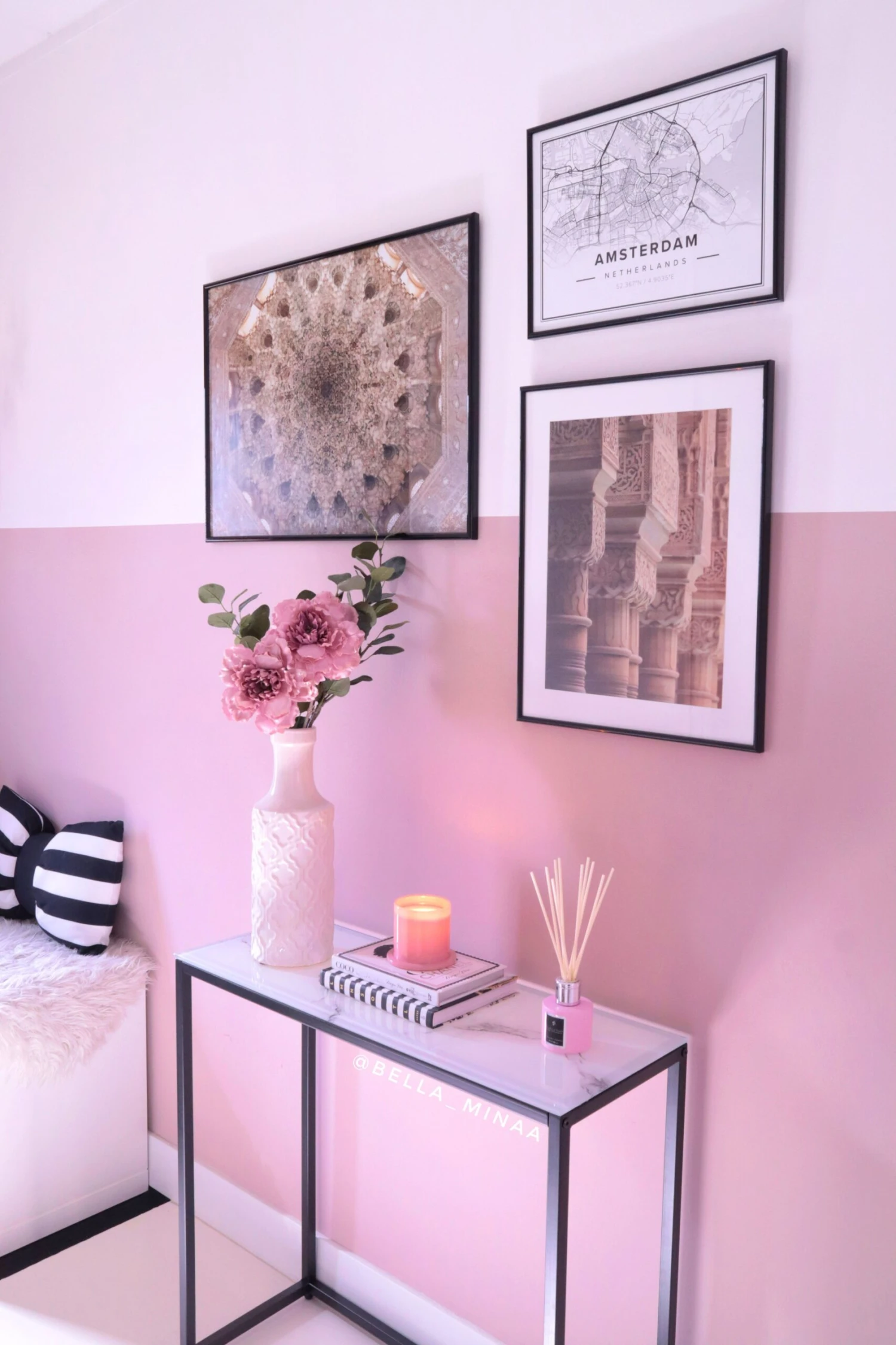 Consola De Vidrio Templado Blanco/negro 80 X 30 Cm DORRIS 5 Consola De Vidrio Templado Blanco/negro 80 X 30 Cm DORRIS - Imagen 3