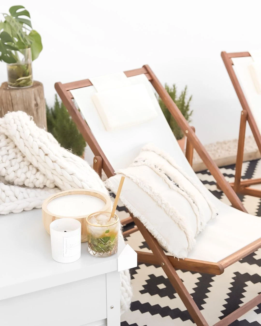 Tumbona De Jardín Beige AVELLINO 8 Tumbona De Jardín Beige AVELLINO - Imagen 6