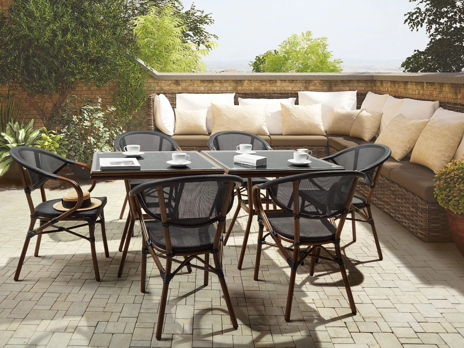 Conjunto De Jardín 4 Plazas Negro CASPRI 5 Conjunto De Jardín 4 Plazas Negro CASPRI - Imagen 3