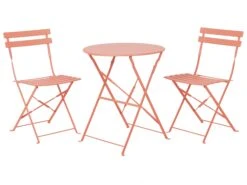 Conjunto De Balcón De Metal Rojo Coral FIORI