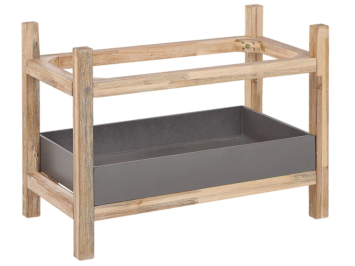 Estante De Cemento Reforzado Gris/madera Clara OLIENA 5 Estante De Cemento Reforzado Gris/madera Clara OLIENA - Imagen 3