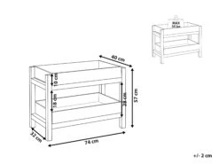 Estante De Cemento Reforzado Gris/madera Clara OLIENA 19 Estante De Cemento Reforzado Gris/madera Clara OLIENA -Beliani undef src sa picid 806348 type whitesh image
