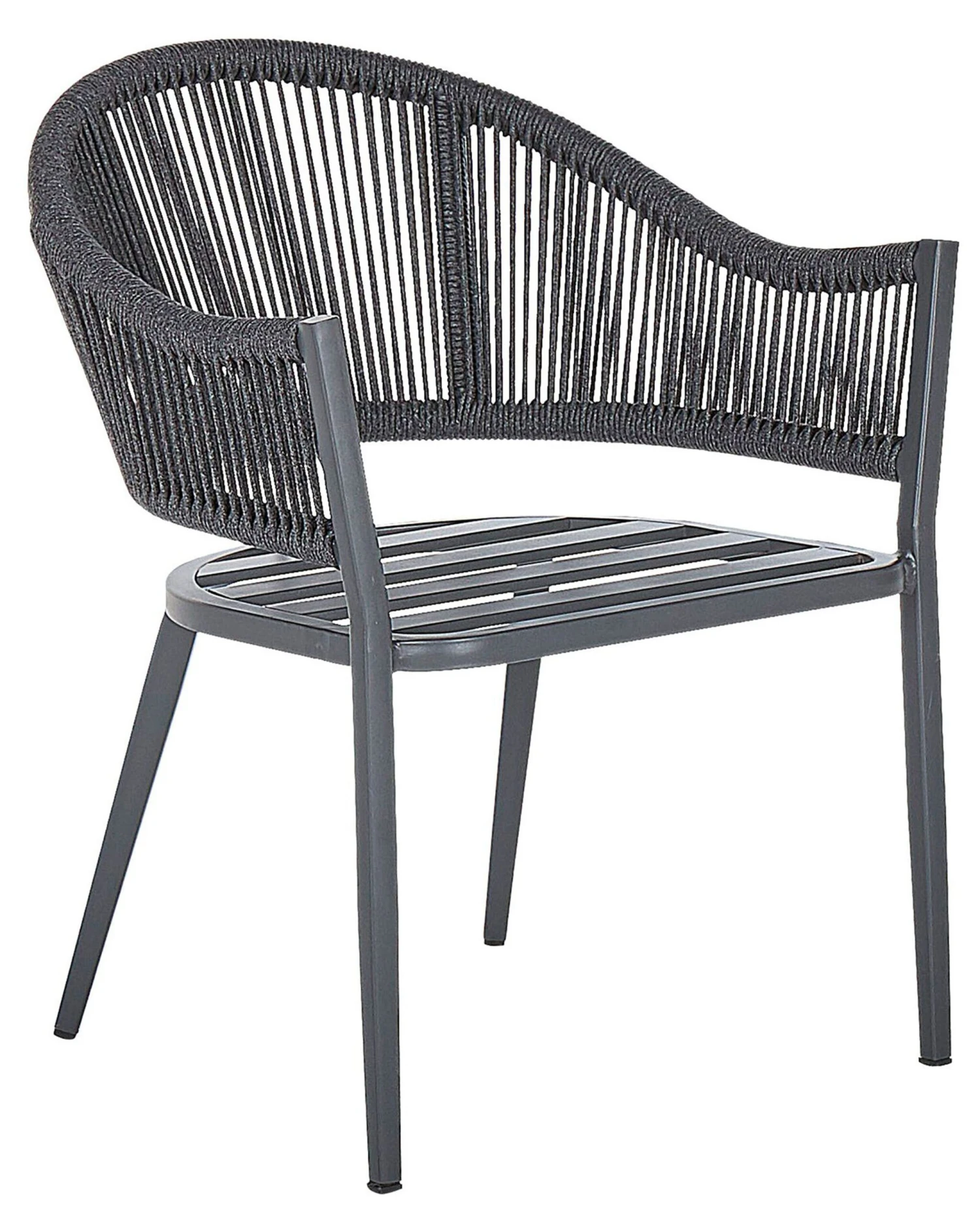 Conjunto De 2 Sillas De Jardín Gris MILETO 6 Conjunto De 2 Sillas De Jardín Gris MILETO - Imagen 4