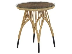 Conjunto De Balcón De Ratán Color Natural Negro PELLARO 20 Conjunto De Balcón De Ratán Color Natural Negro PELLARO -Beliani undef src sa picid 809775 type whitesh image