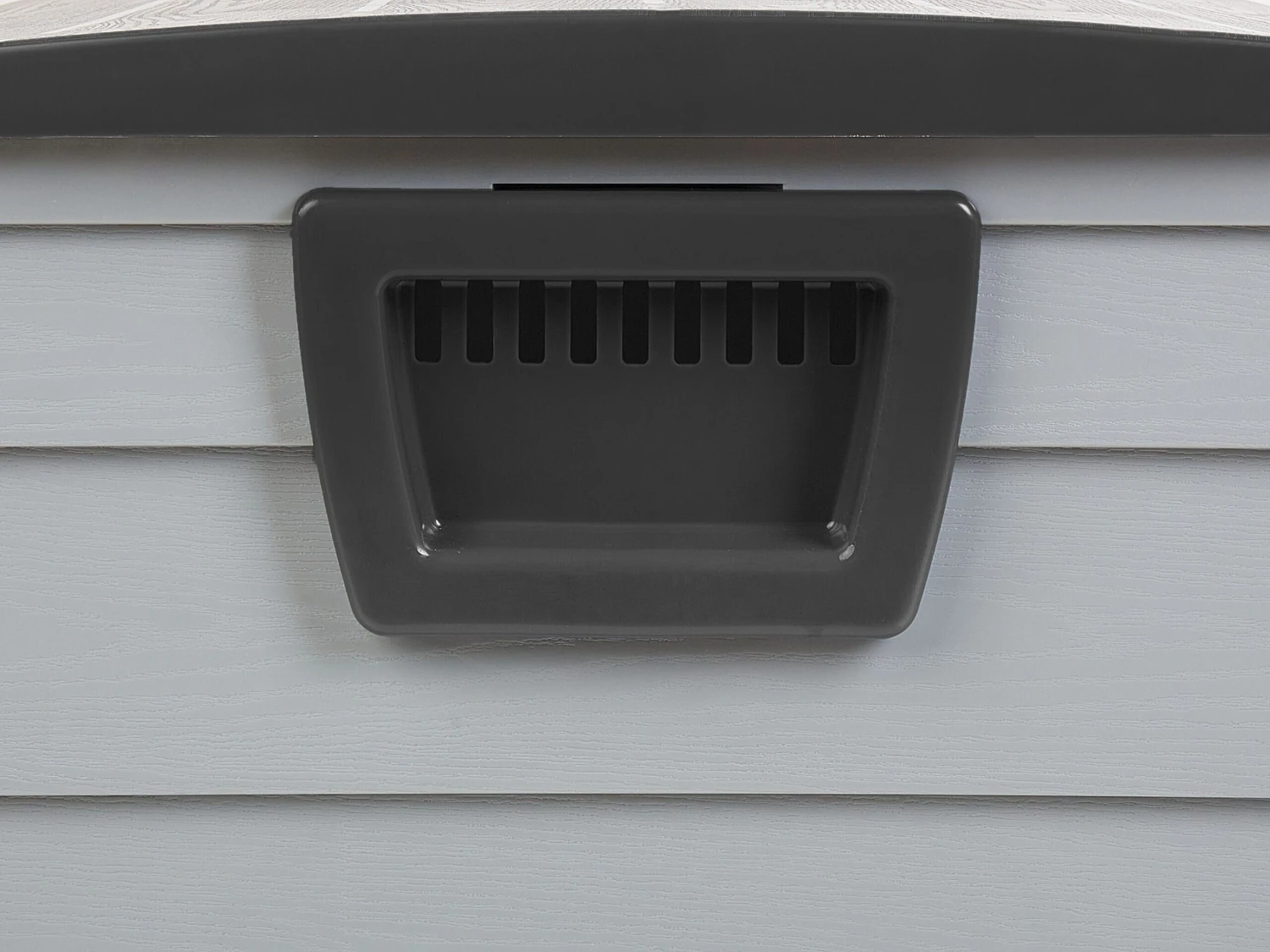 Arcón Para Exterior Beige/negro 112 X 50 Cm LOCARNO 10 Arcón Para Exterior Beige/negro 112 X 50 Cm LOCARNO - Imagen 8