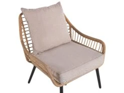 Conjunto De Balcón De Ratán Beige LAURETO 20 Conjunto De Balcón De Ratán Beige LAURETO -Beliani undef src sa picid 812202 type whitesh image