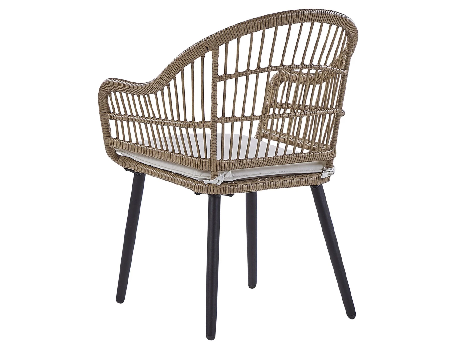 Conjunto De Jardín 6 Plazas De Ratán Beige/natural/negro ALIANO II 8 Conjunto De Jardín 6 Plazas De Ratán Beige/natural/negro ALIANO II - Imagen 6