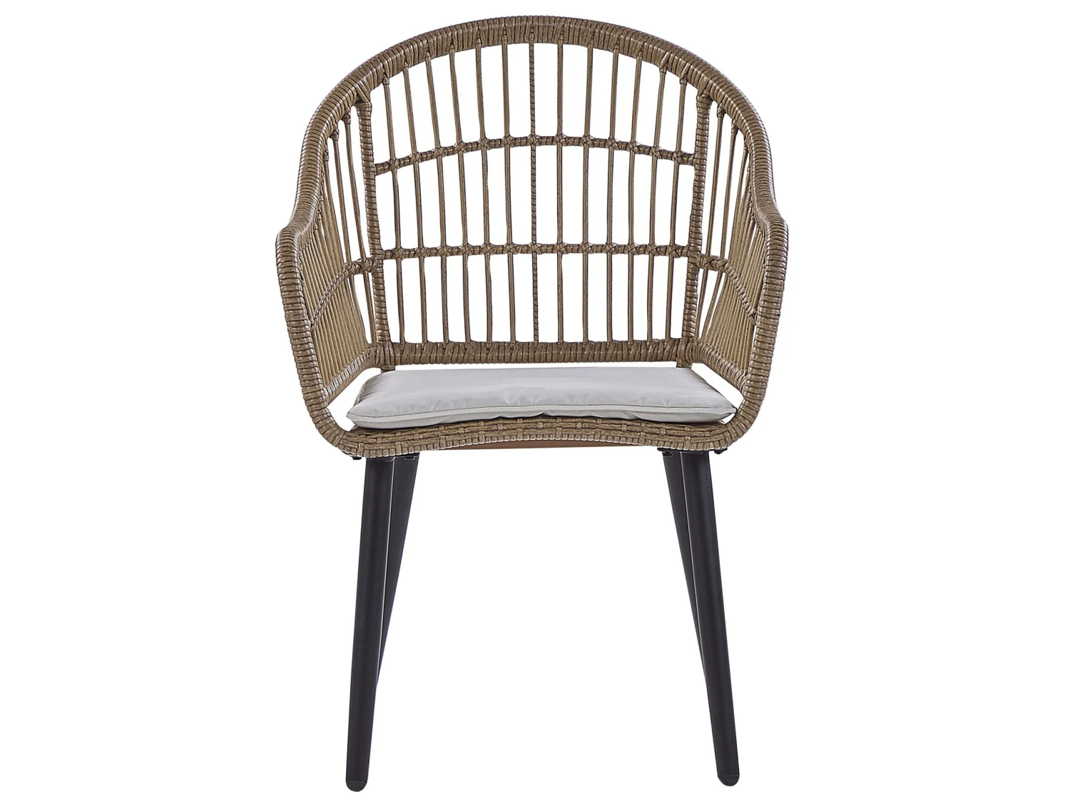 Conjunto De Jardín 6 Plazas De Ratán Beige/natural/negro ALIANO II 9 Conjunto De Jardín 6 Plazas De Ratán Beige/natural/negro ALIANO II - Imagen 7