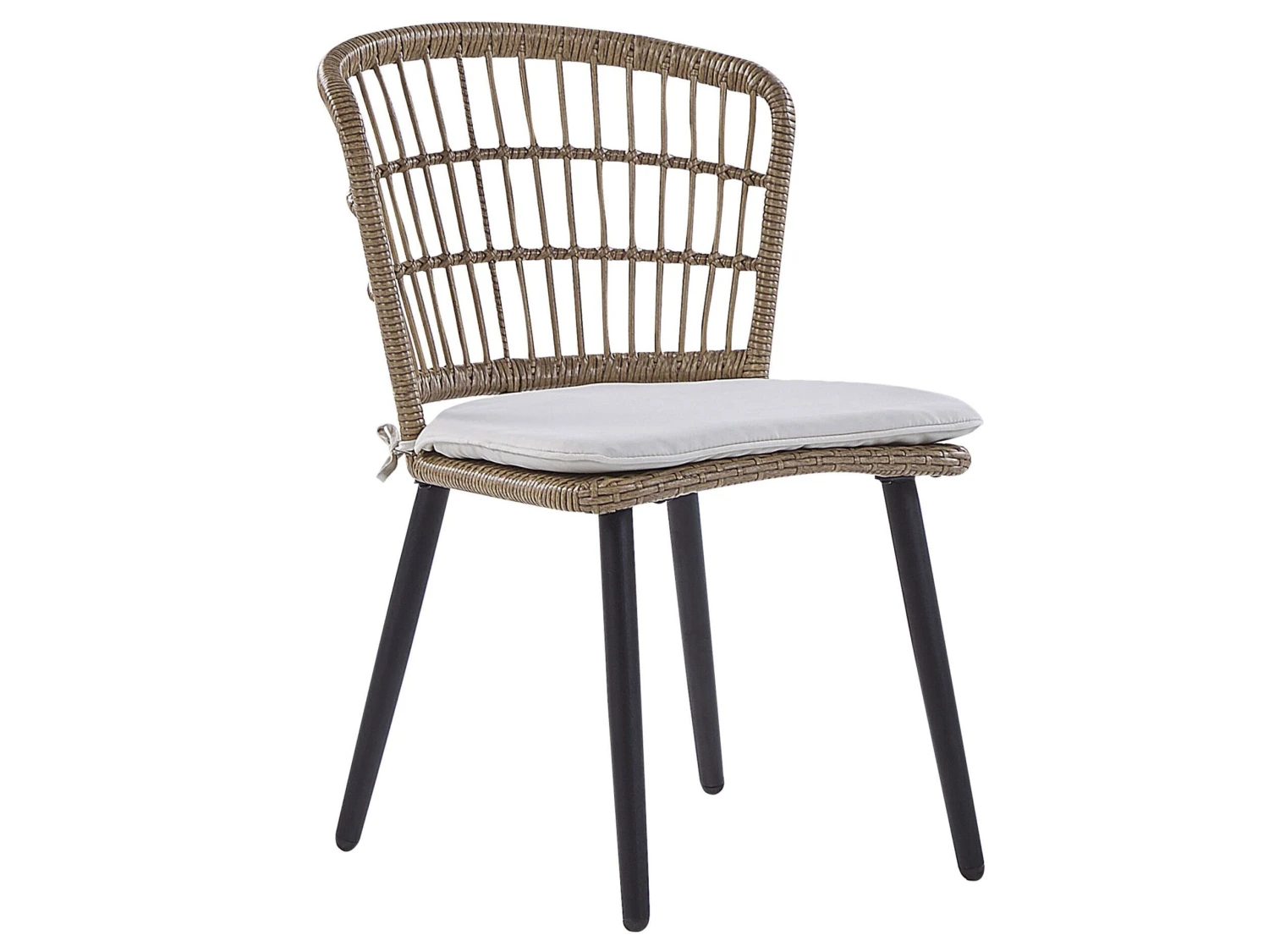 Conjunto De Jardín 6 Plazas De Ratán Beige/natural/negro ALIANO II 12 Conjunto De Jardín 6 Plazas De Ratán Beige/natural/negro ALIANO II - Imagen 10