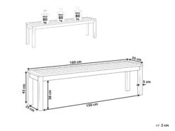 Banco De Jardín Madera Oscura 160 Cm TUSCANIA 15 Banco De Jardín Madera Oscura 160 Cm TUSCANIA -Beliani undef src sa picid 812792 type whitesh image