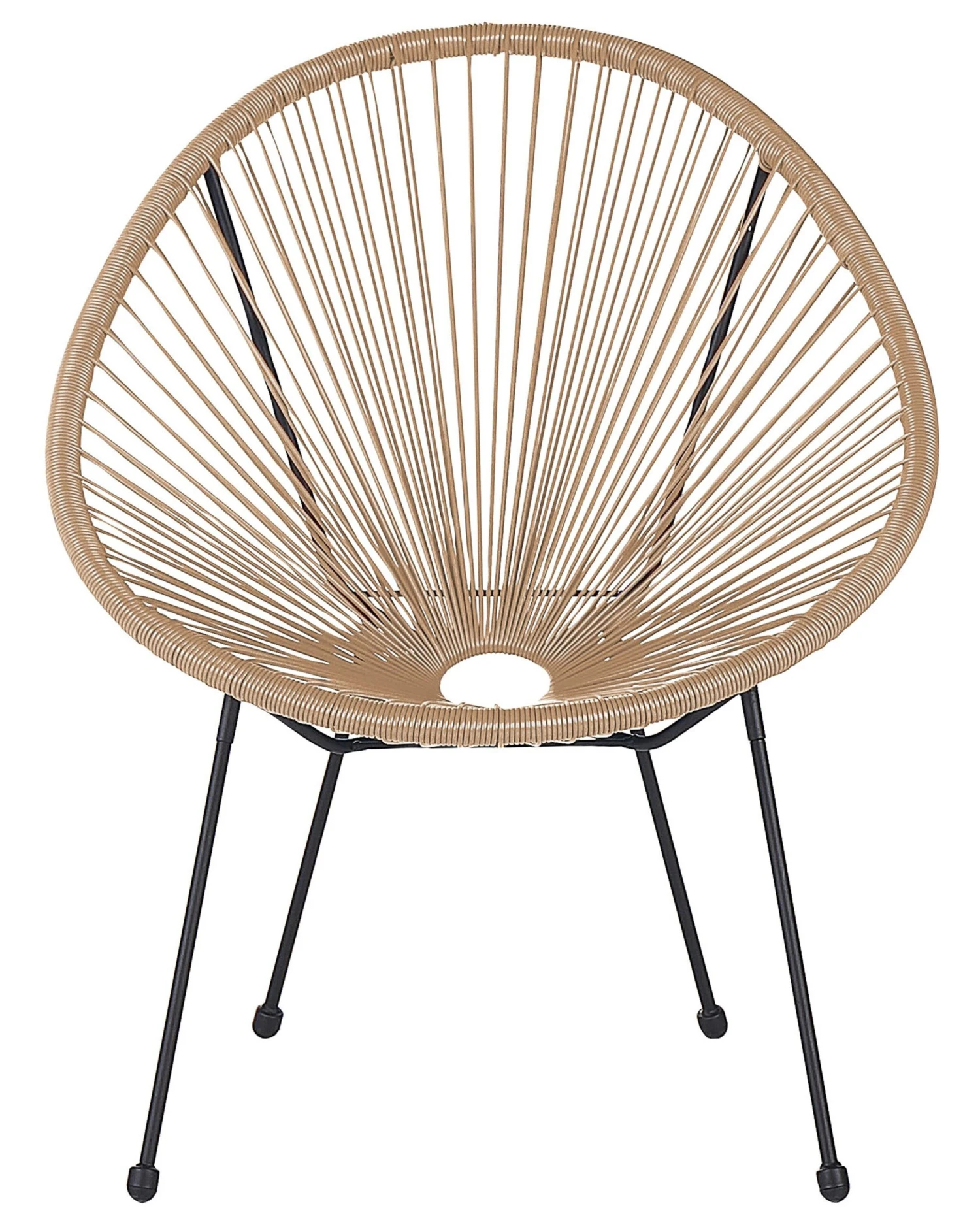 Conjunto De 2 Sillas De Balcón De Ratán Beige/natural/negro ACAPULCO II 8 Conjunto De 2 Sillas De Balcón De Ratán Beige/natural/negro ACAPULCO II - Imagen 6