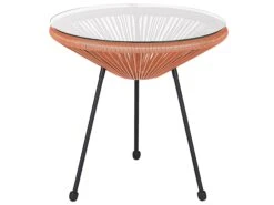 Conjunto De Balcón De Ratán Naranja ACAPULCO II 20 Conjunto De Balcón De Ratán Naranja ACAPULCO II -Beliani undef src sa picid 813863 type whitesh image