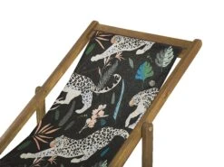 Conjunto De 2 Tumbonas De Jardín Madera Clara Con Tela Negro/beige/naranja ANZIO 15 Conjunto De 2 Tumbonas De Jardín Madera Clara Con Tela Negro/beige/naranja ANZIO -Beliani undef src sa picid 819513 type whitesh image