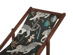 Conjunto De 2 Tumbonas De Jardín Madera Oscura Con Tela Negro/beige/naranja ANZIO -Beliani undef src sa picid 819842 type whitesh image