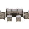 Conjunto De Jardín 5 Plazas De Ratán Beige/gris Pardo FONTI 1 Conjunto De Jardín 5 Plazas De Ratán Beige/gris Pardo FONTI -Beliani undef src sa picid 820250 type whitesh image