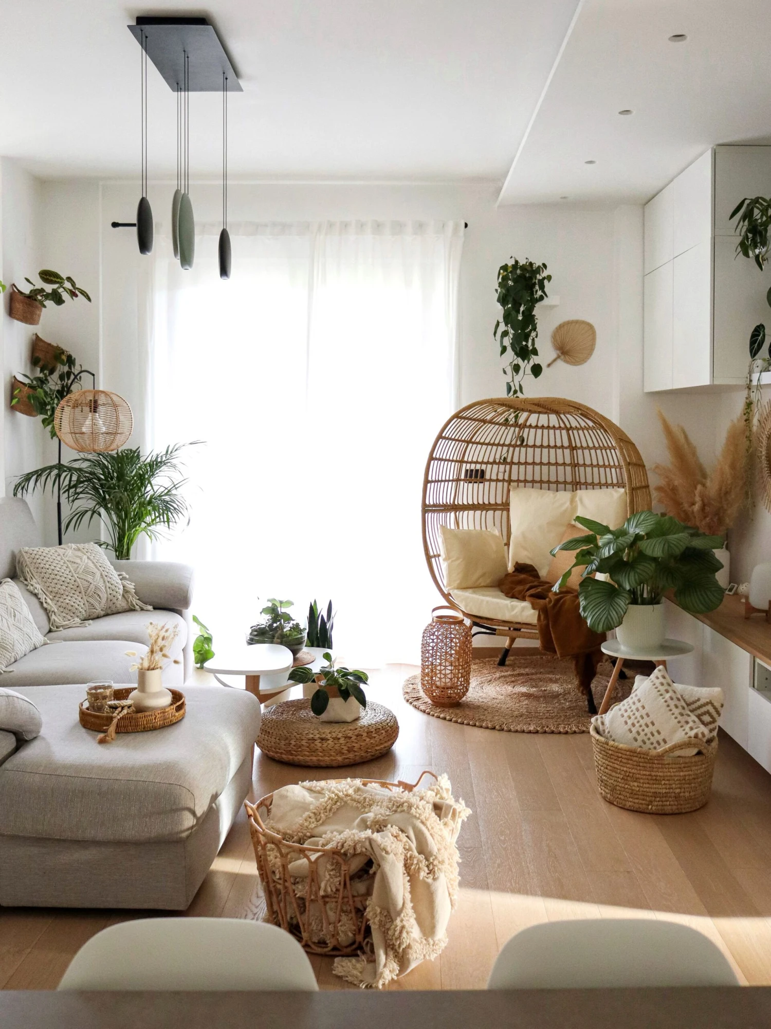 Silla De Ratán Beige/natural/negro VEROLI 6 Silla De Ratán Beige/natural/negro VEROLI - Imagen 4