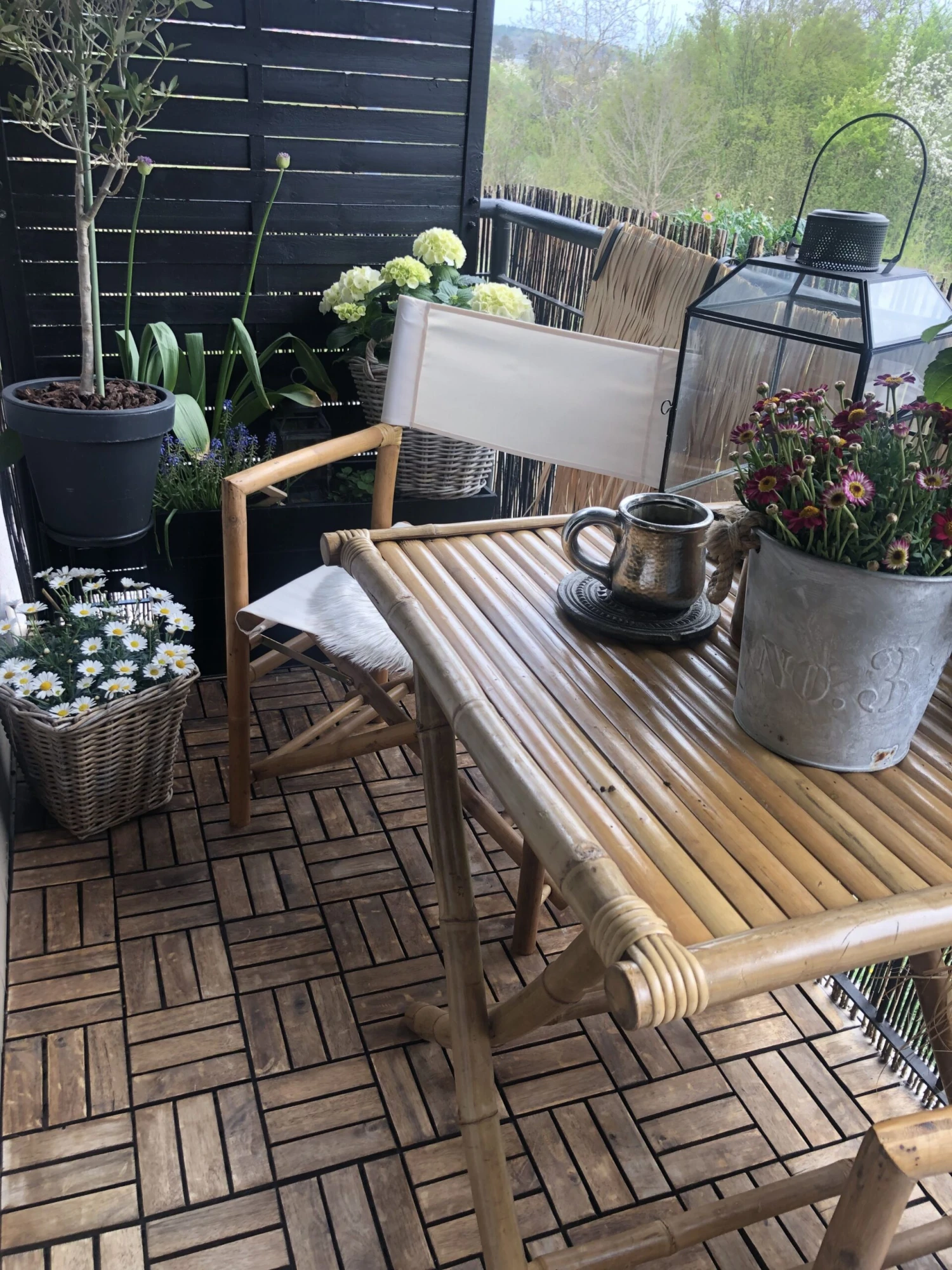 Conjunto De Balcón De Madera Clara MOLISE 5 Conjunto De Balcón De Madera Clara MOLISE - Imagen 3