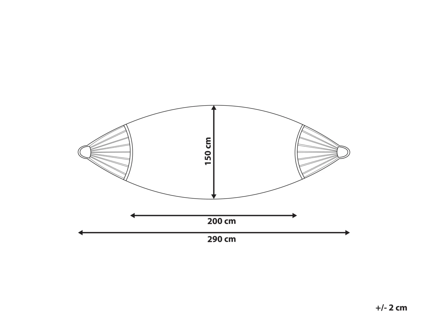 Hamaca De Algodón Gris Claro ROCCA 8 Hamaca De Algodón Gris Claro ROCCA - Imagen 6