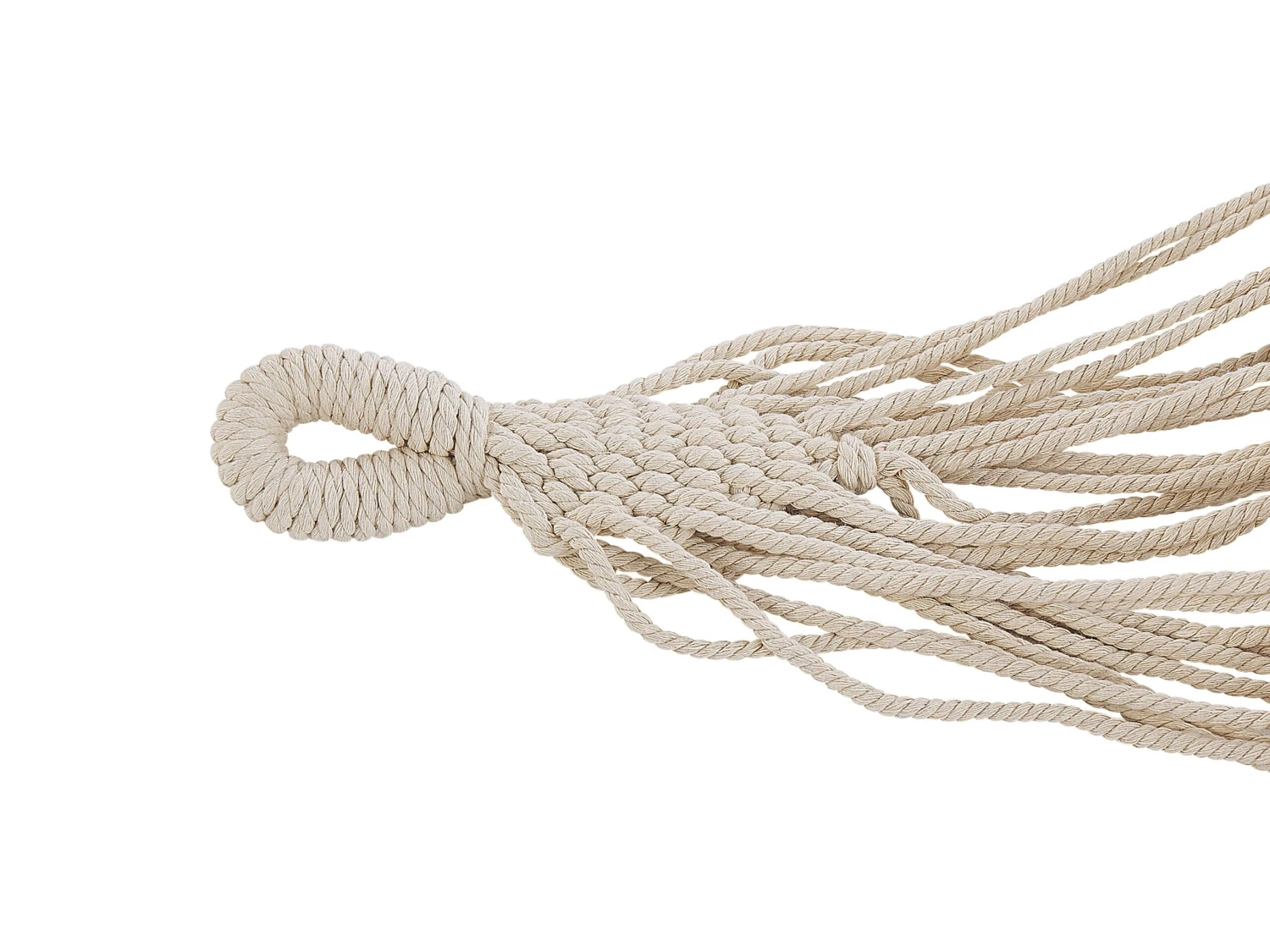 Hamaca De Algodón Beige/gris Claro ROCCA 5 Hamaca De Algodón Beige/gris Claro ROCCA - Imagen 3