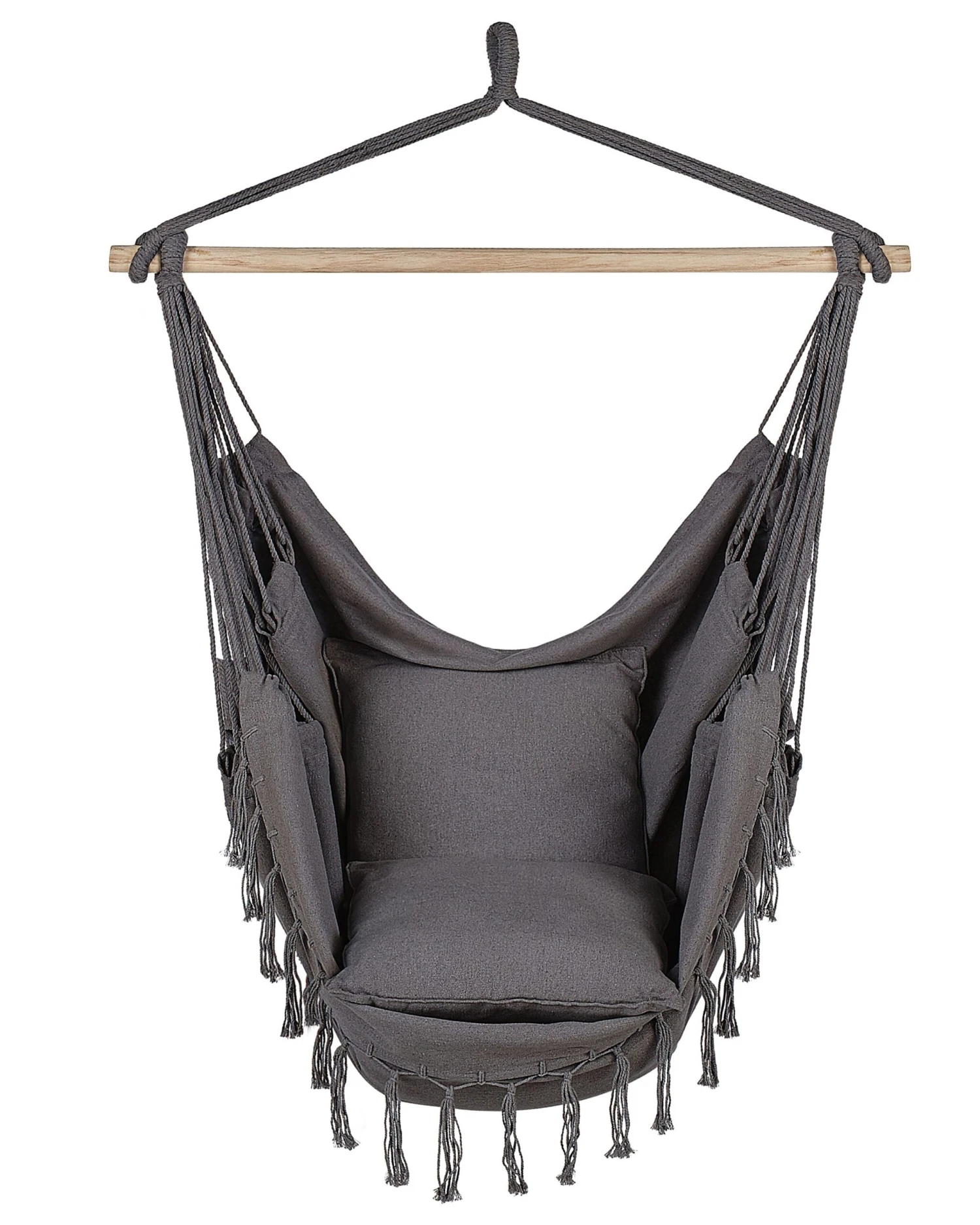 Silla Colgante De Algodón Gris BONEA 6 Silla Colgante De Algodón Gris BONEA - Imagen 4