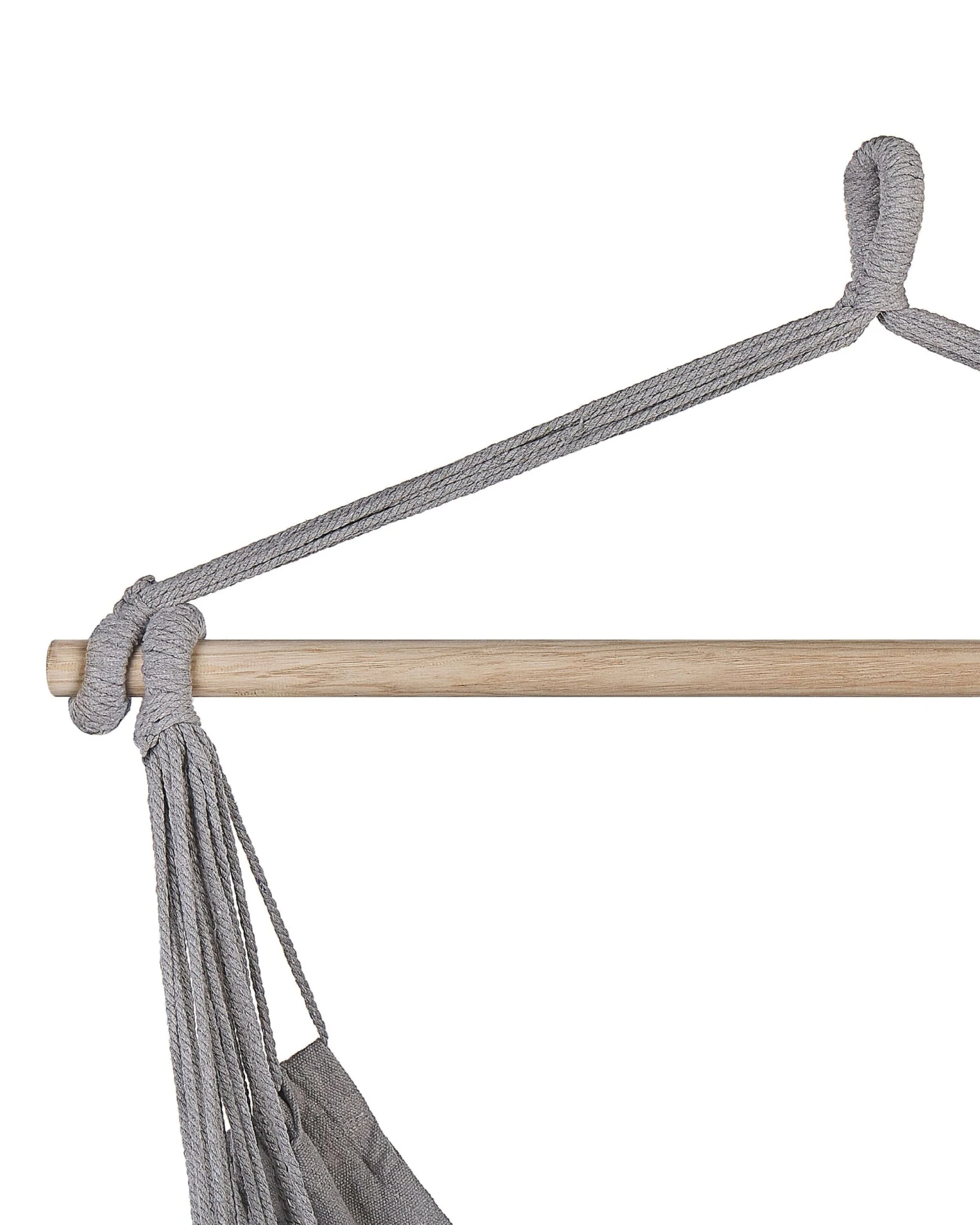 Silla Colgante De Algodón Gris Claro BONEA 9 Silla Colgante De Algodón Gris Claro BONEA - Imagen 7