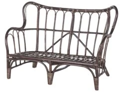 Conjunto De Jardín 4 Plazas De Ratán Marrón Oscuro/beige Crema BRINDISI -Beliani undef src sa picid 821612 type whitesh image