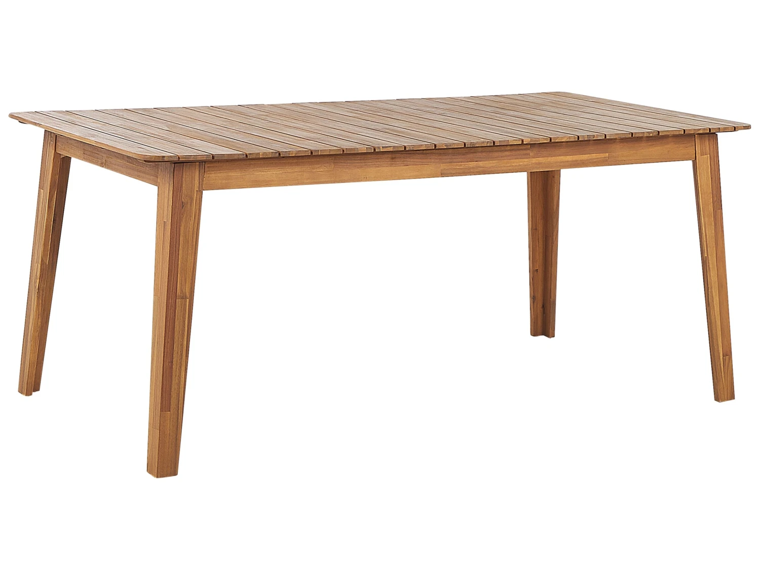 Mesa De Comedor De Madera De Acacia Clara 180 X 90 Cm FORNELLI 3 Mesa De Comedor De Madera De Acacia Clara 180 X 90 Cm FORNELLI