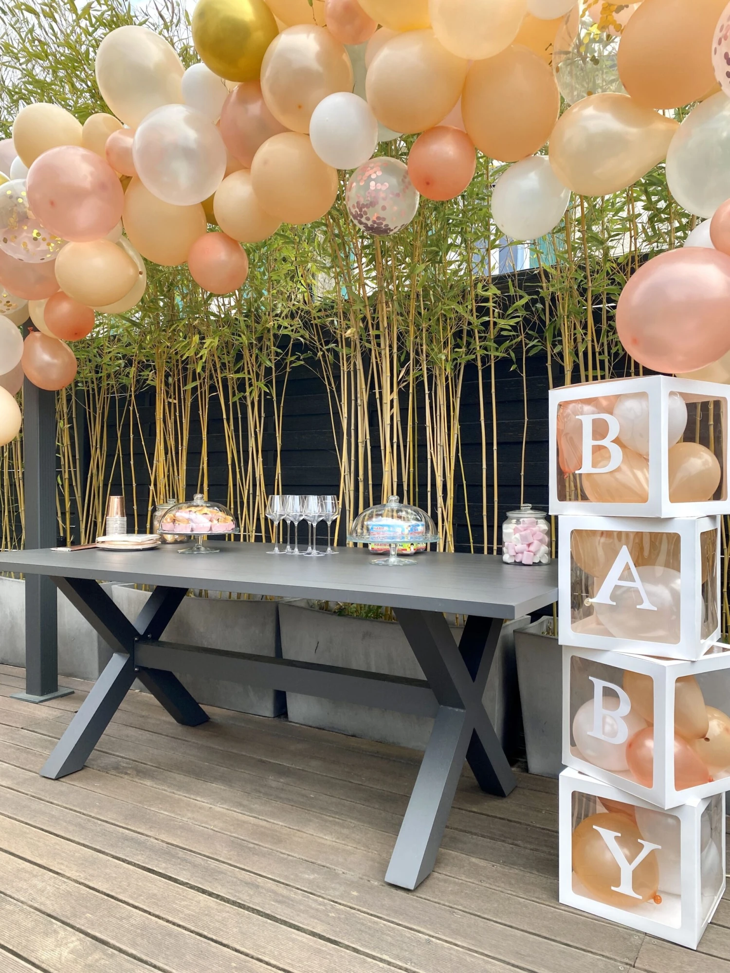 Mesa De Jardín De Metal Gris 200 X 105 Cm CASCAIS 6 Mesa De Jardín De Metal Gris 200 X 105 Cm CASCAIS - Imagen 4