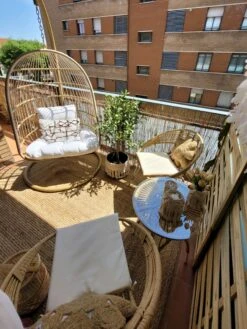 Conjunto De Balcón De Ratán Color Natural Blanco PELLARO 14 Conjunto De Balcón De Ratán Color Natural Blanco PELLARO -Beliani undef src sa picid 824395 type whitesh image