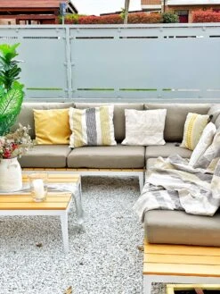 Conjunto De Jardín 5 Plazas Blanco/madera Clara/gris Oscuro POSITANO 14 Conjunto De Jardín 5 Plazas Blanco/madera Clara/gris Oscuro POSITANO -Beliani undef src sa picid 824417 type whitesh image