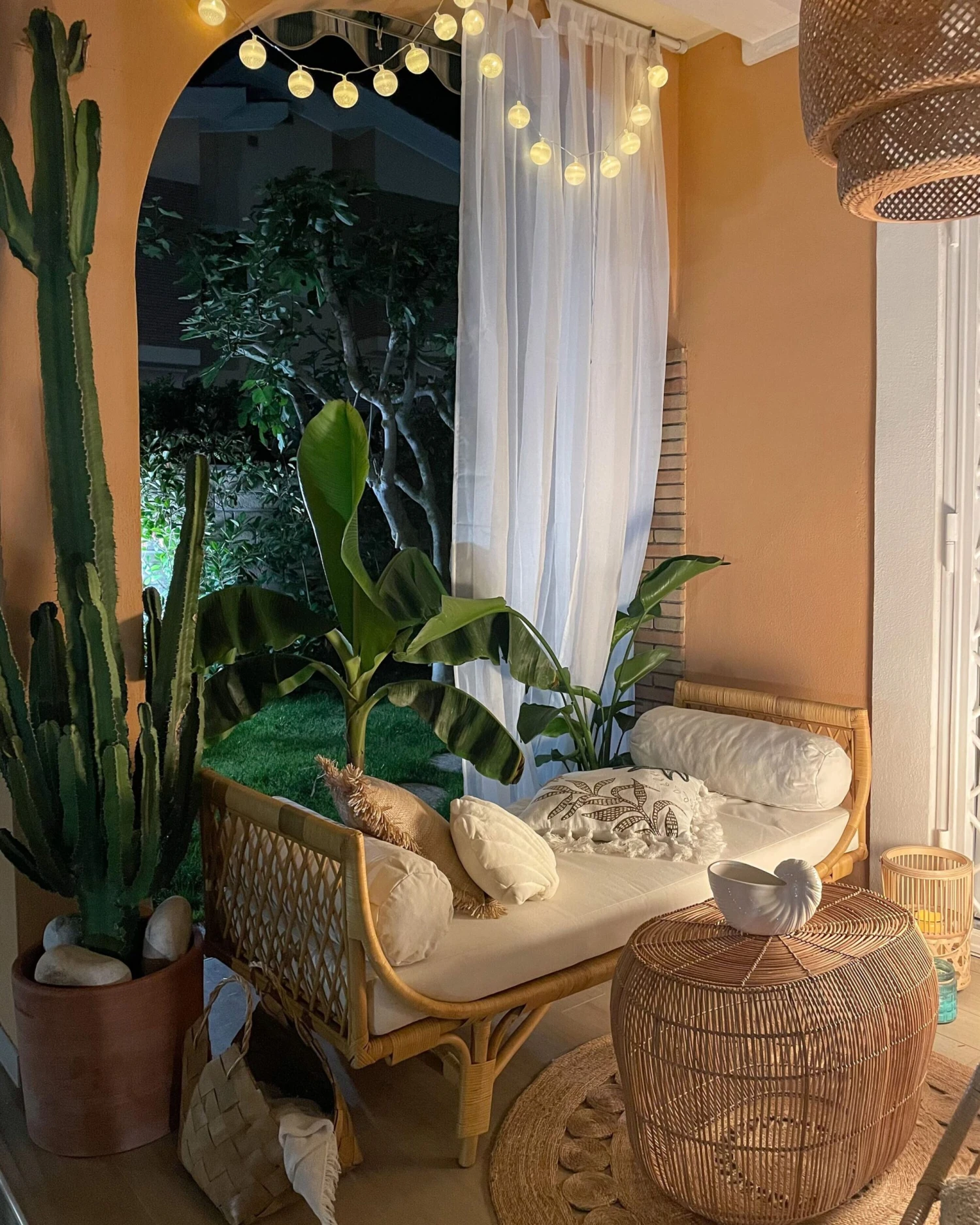 Banco De Jardín 2 Plazas De Ratán Beige Crema/natural BALLAO 9 Banco De Jardín 2 Plazas De Ratán Beige Crema/natural BALLAO - Imagen 7